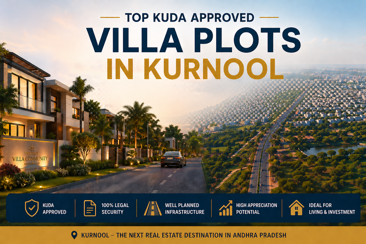 Top Growth Corridors for KUDA-Approved Villa Plots in Kurnool